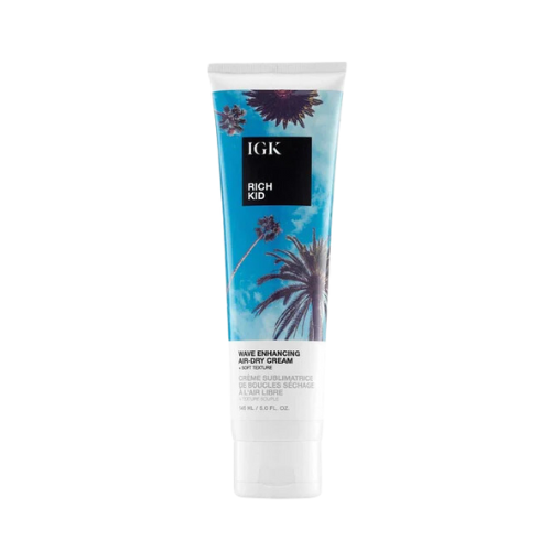IGK Rich Kid wave enhancing air dry cream tube.
